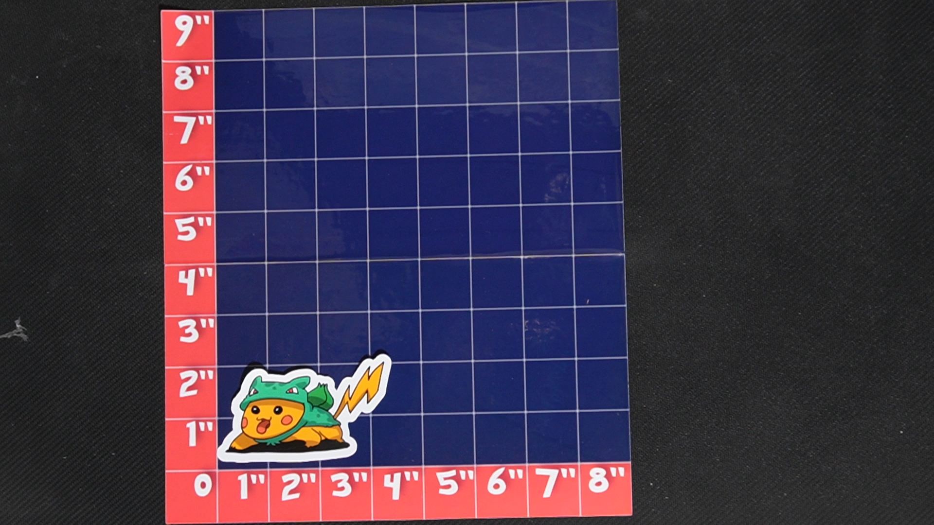 3.5 inch Pikachu In Bulbasaur Costume Vinyl Pokemon Sticker - Perfect for Laptops and Water Bottles