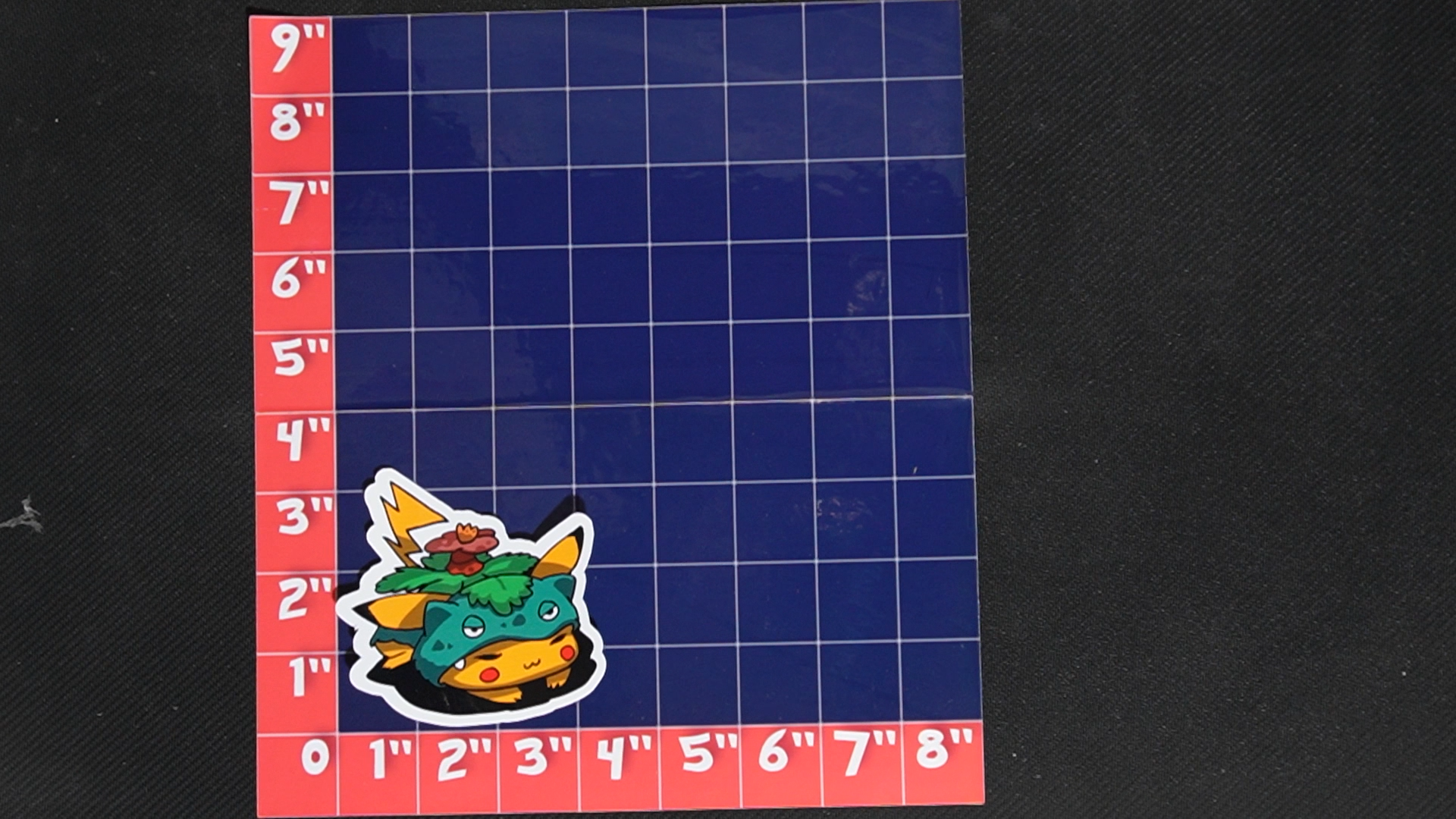 3.5 inch Pikachu In Venusaur Costume Vinyl Pokemon Sticker - Perfect for Laptops and Water Bottles