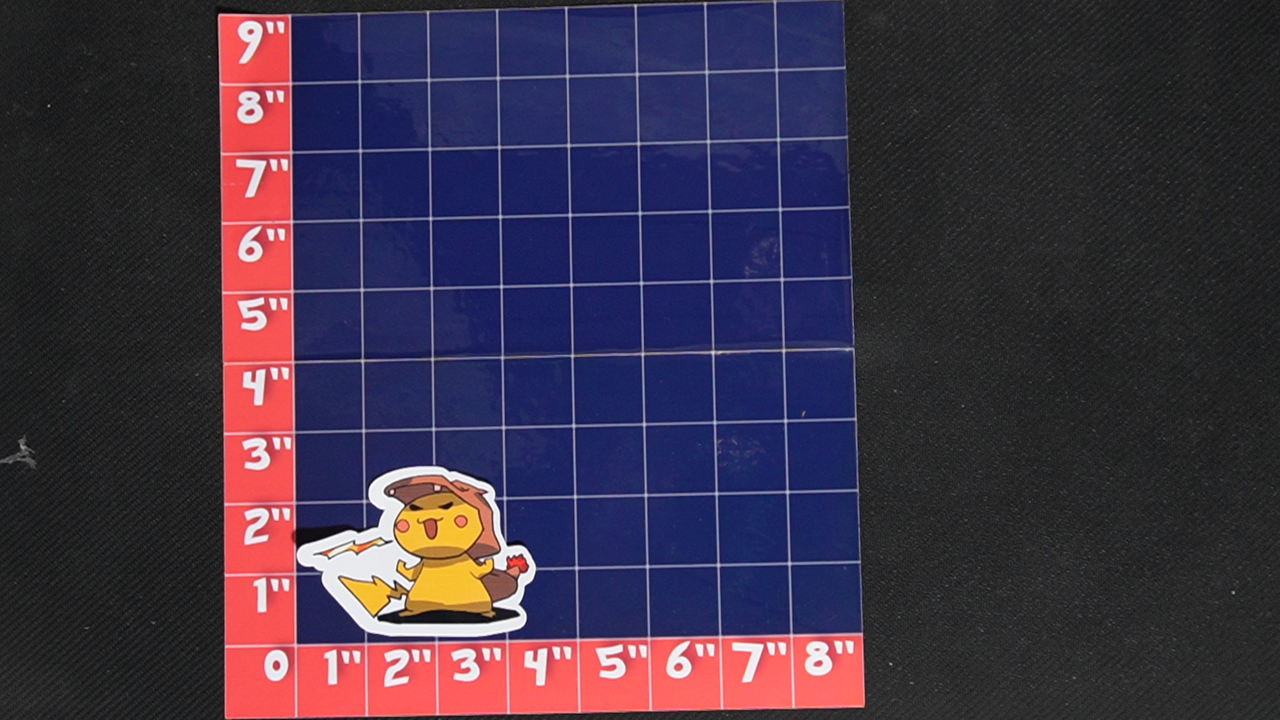 3.5 inch Pikachu In Charmeleon Costume Vinyl Pokemon Sticker - Perfect for Laptops and Water Bottles