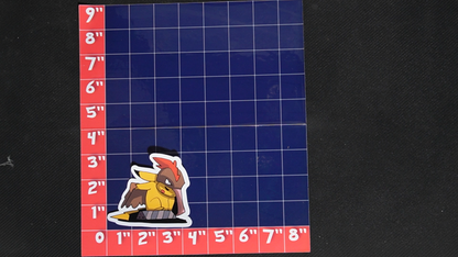 3.5 inch Pikachu In Fearow Costume Vinyl Pokemon Sticker - Perfect for Laptops and Water Bottles