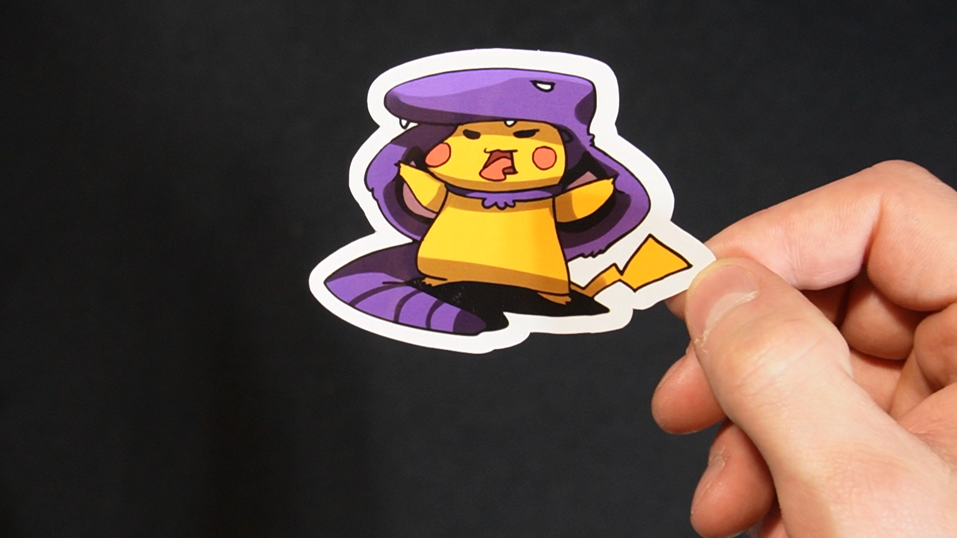 Pikachu In A Arbok Costume Sticker for Laptops, Cell Phones and Water Bottles