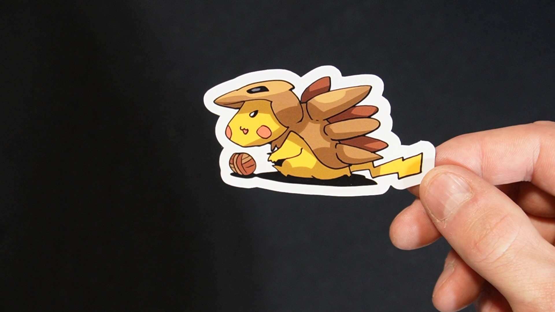 Pikachu In A Sandslash Costume Sticker for Laptops, Cell Phones and Water Bottles