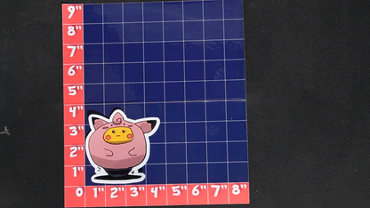 3.5 inch Pikachu In Clefairy Costume Vinyl Pokemon Sticker - Perfect for Laptops and Water Bottles