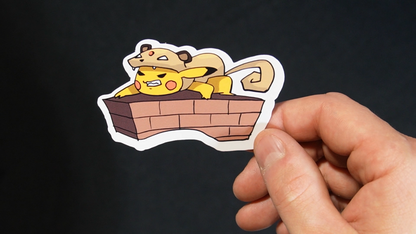 Pikachu In A Persian Costume Sticker for Laptops, Cell Phones and Water Bottles