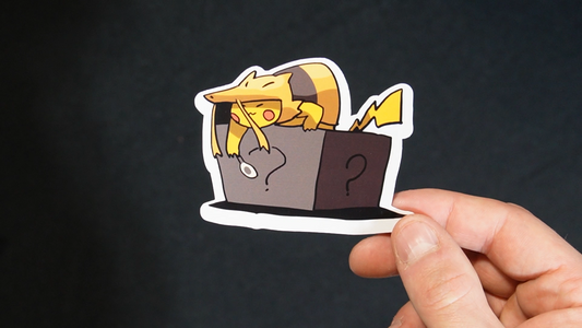 Pikachu In A Kadabra Costume Sticker for Laptops, Cell Phones and Water Bottles