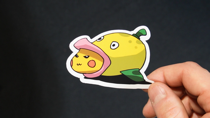 Pikachu In A Weepinbell Costume Sticker for Laptops, Cell Phones and Water Bottles