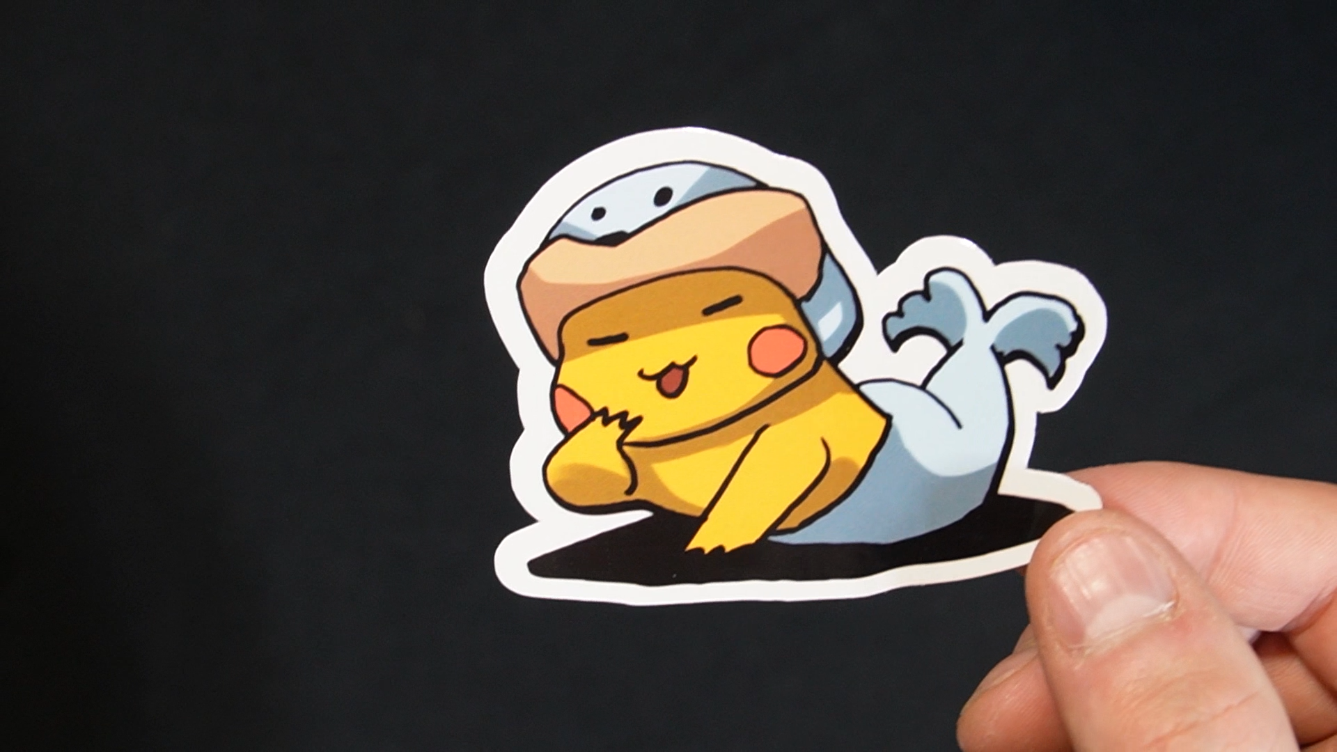 Pikachu In A Seel Costume Sticker for Laptops, Cell Phones and Water Bottles