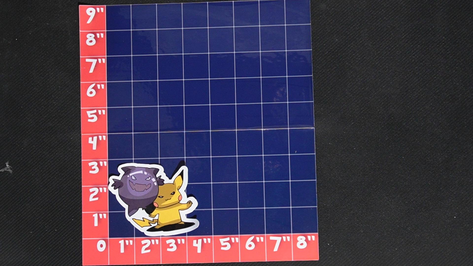 3.5 inch Pikachu In Haunter Costume Vinyl Pokemon Sticker - Perfect for Laptops and Water Bottles