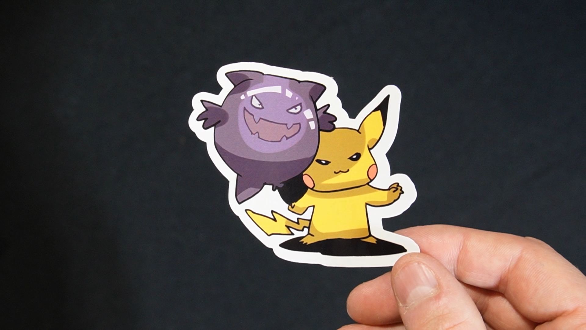 Pikachu In A Haunter Costume Sticker for Laptops, Cell Phones and Water Bottles