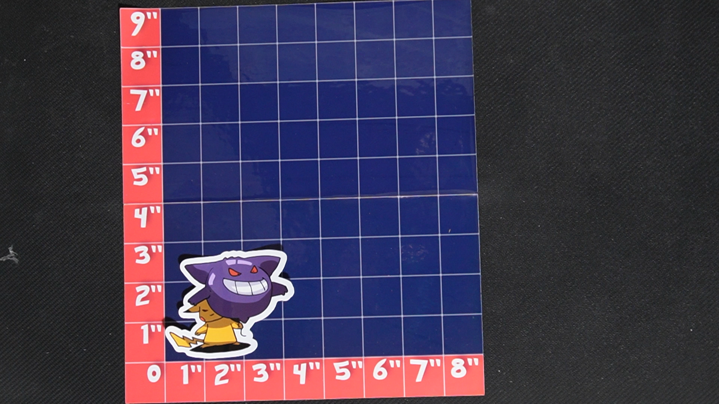 3.5 inch Pikachu In Gengar Costume Vinyl Pokemon Sticker - Perfect for Laptops and Water Bottles