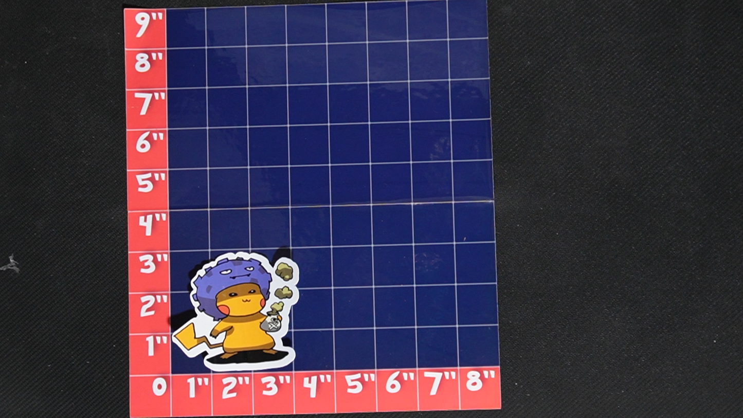 3.5 inch Pikachu In Koffing Costume Vinyl Pokemon Sticker - Perfect for Laptops and Water Bottles