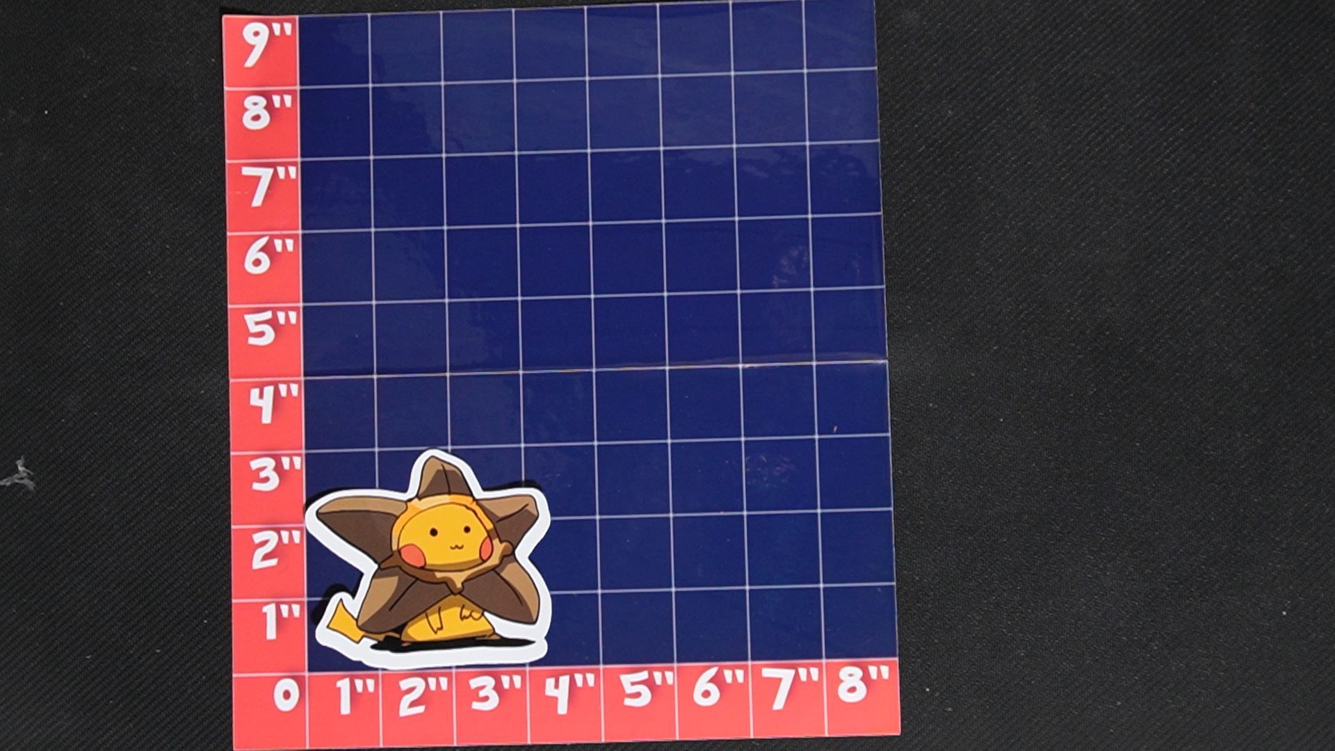 3.5 inch Pikachu In Staryu Costume Vinyl Pokemon Sticker - Perfect for Laptops and Water Bottles