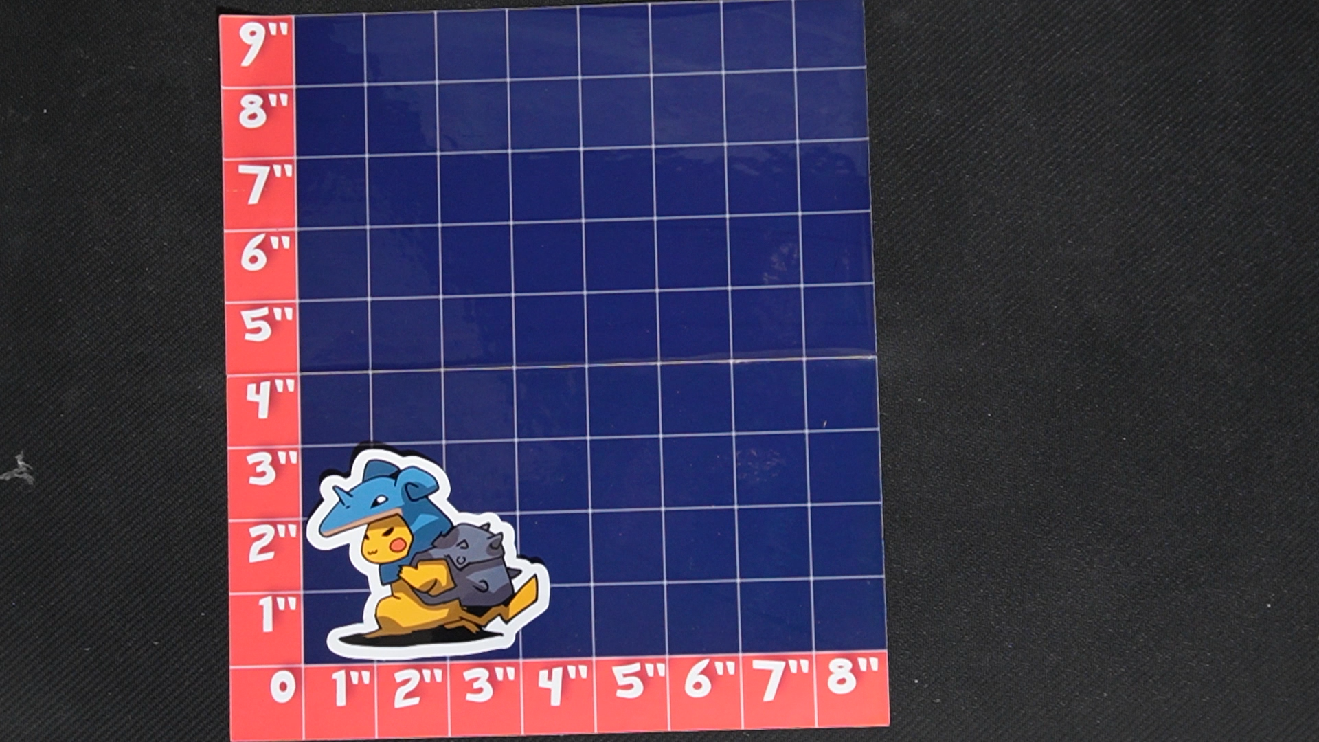 3.5 inch Pikachu In Lapras Costume Vinyl Pokemon Sticker - Perfect for Laptops and Water Bottles