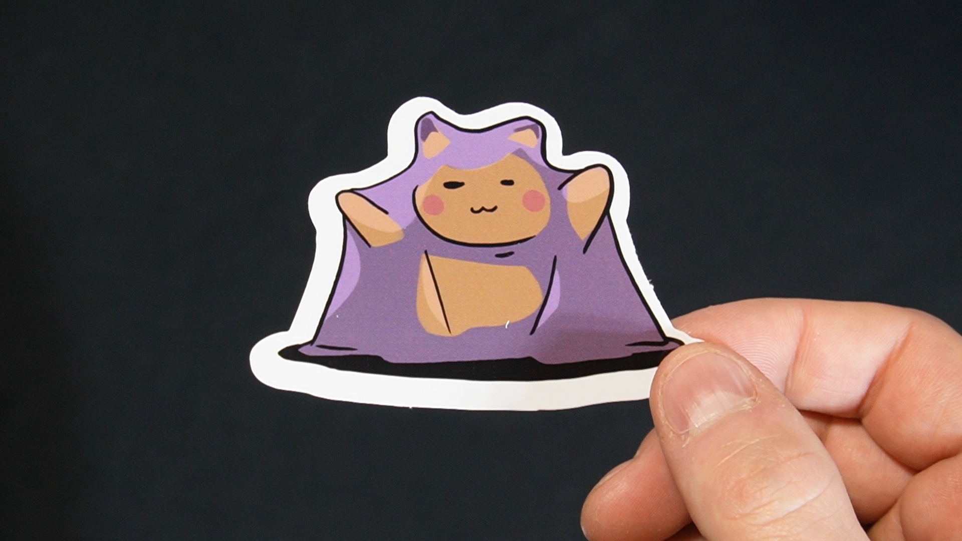 Pikachu In A Ditto Costume Sticker for Laptops, Cell Phones and Water Bottles