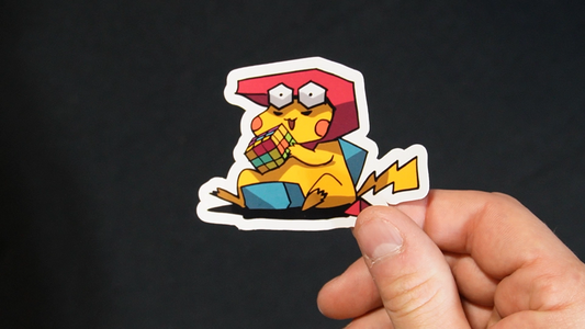 Pikachu In A Porygon Costume Sticker for Laptops, Cell Phones and Water Bottles