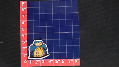 3.5 inch Pikachu In Snorlax Costume Vinyl Pokemon Sticker - Perfect for Laptops and Water Bottles