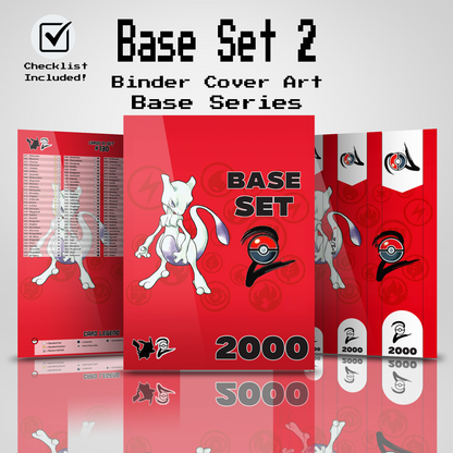 Base Set 2 Binder Cover Art and Pokemon TCG Card Checklist