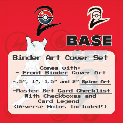 Base Set 2 Binder Cover Art and Pokemon TCG Card Checklist