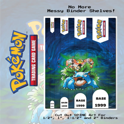 Base Set Binder Cover Art and Pokemon TCG Card Checklist